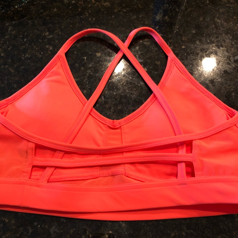 Sports bra like new.  Tangerine color